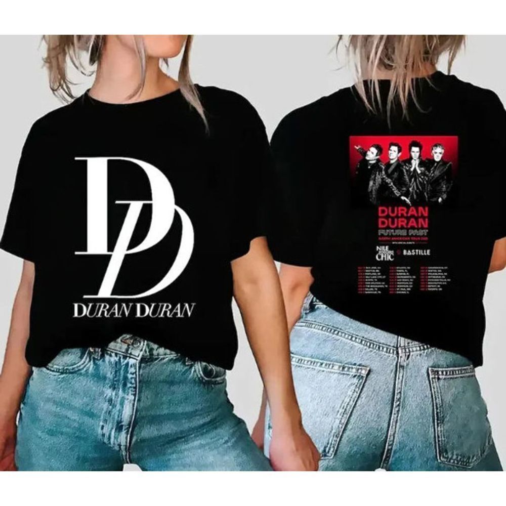 Duran Duran Tour 2023 Retro Pop Band Fan Gift Graphic 2 Sided T-Shirt